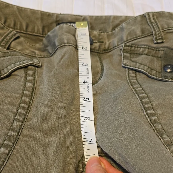 Express Olive Green Women's Cargo Pants. Size 00 Low Rise Fit - Picture 15 of 16